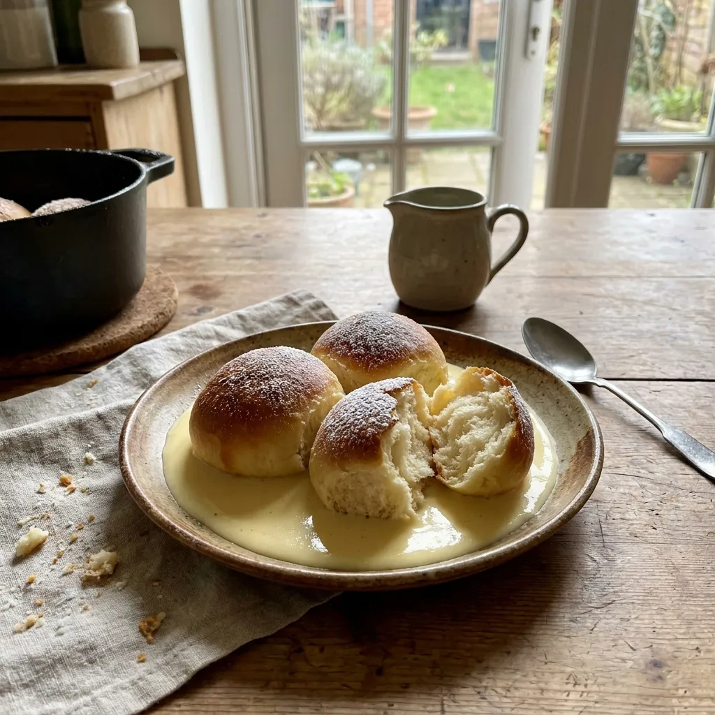 Dampfnudeln mit Vanillesoße