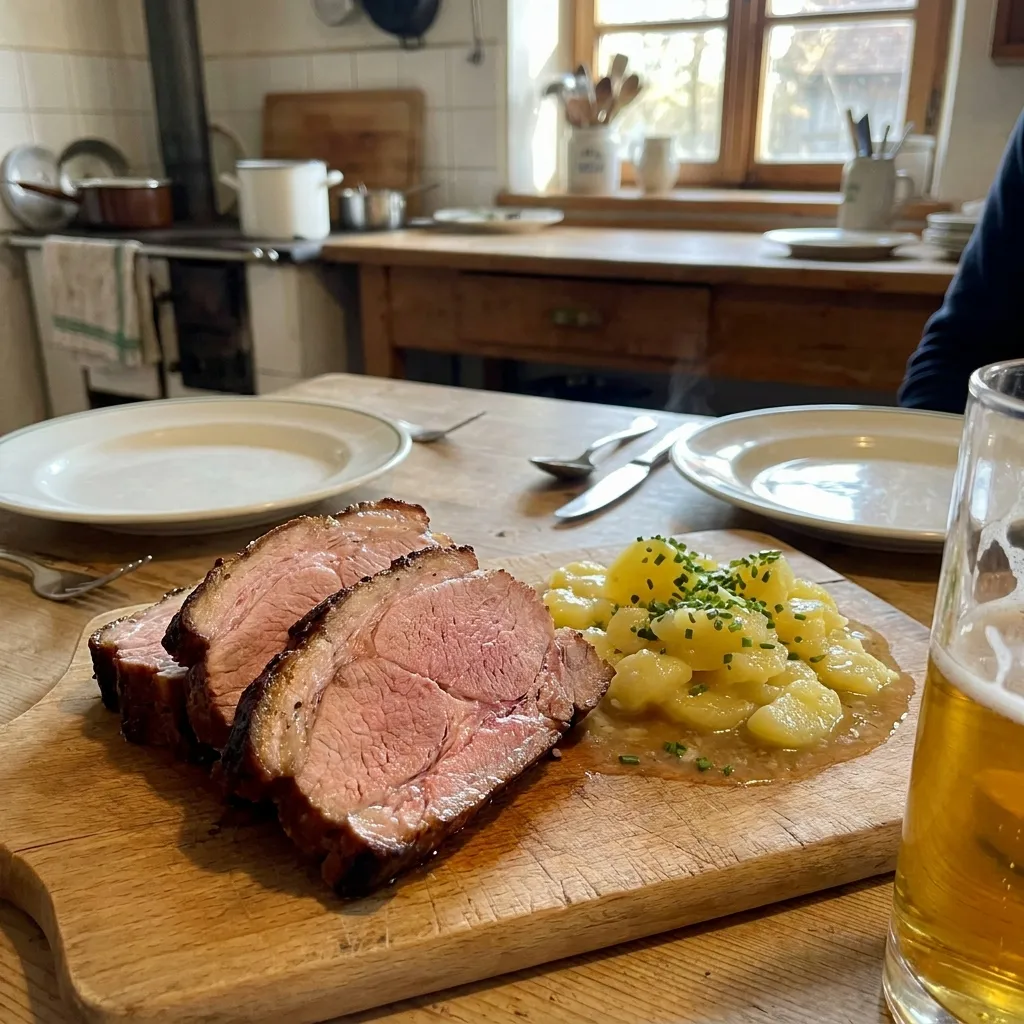 Schäufele mit Kartoffelsalat